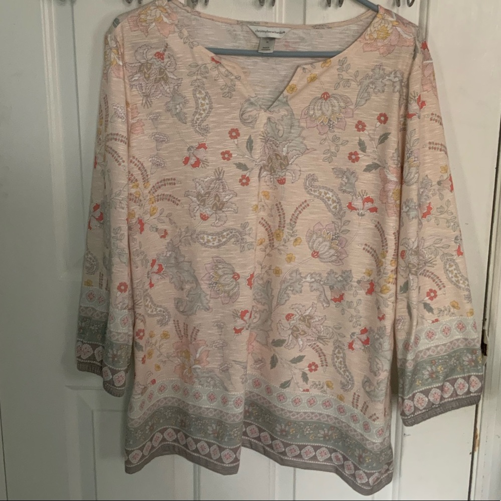 Worn once!  Christopher & Banks C J Banks l/s top XL